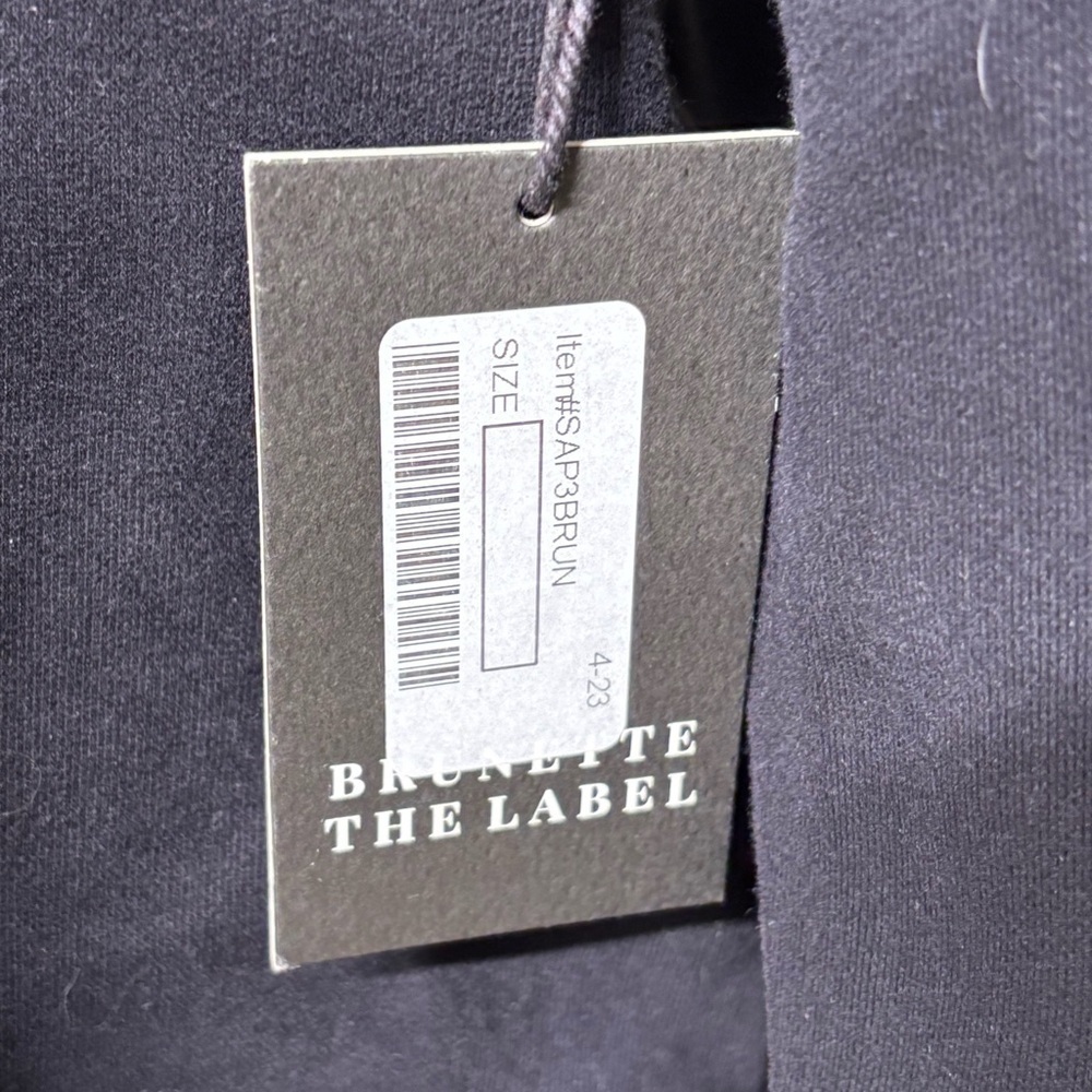 Brunette the Label prefaded oversized black sweatshirt “Partners in Wine” M/L - Picture 5 of 12